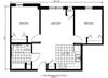 2 Bedroom Floor Plan